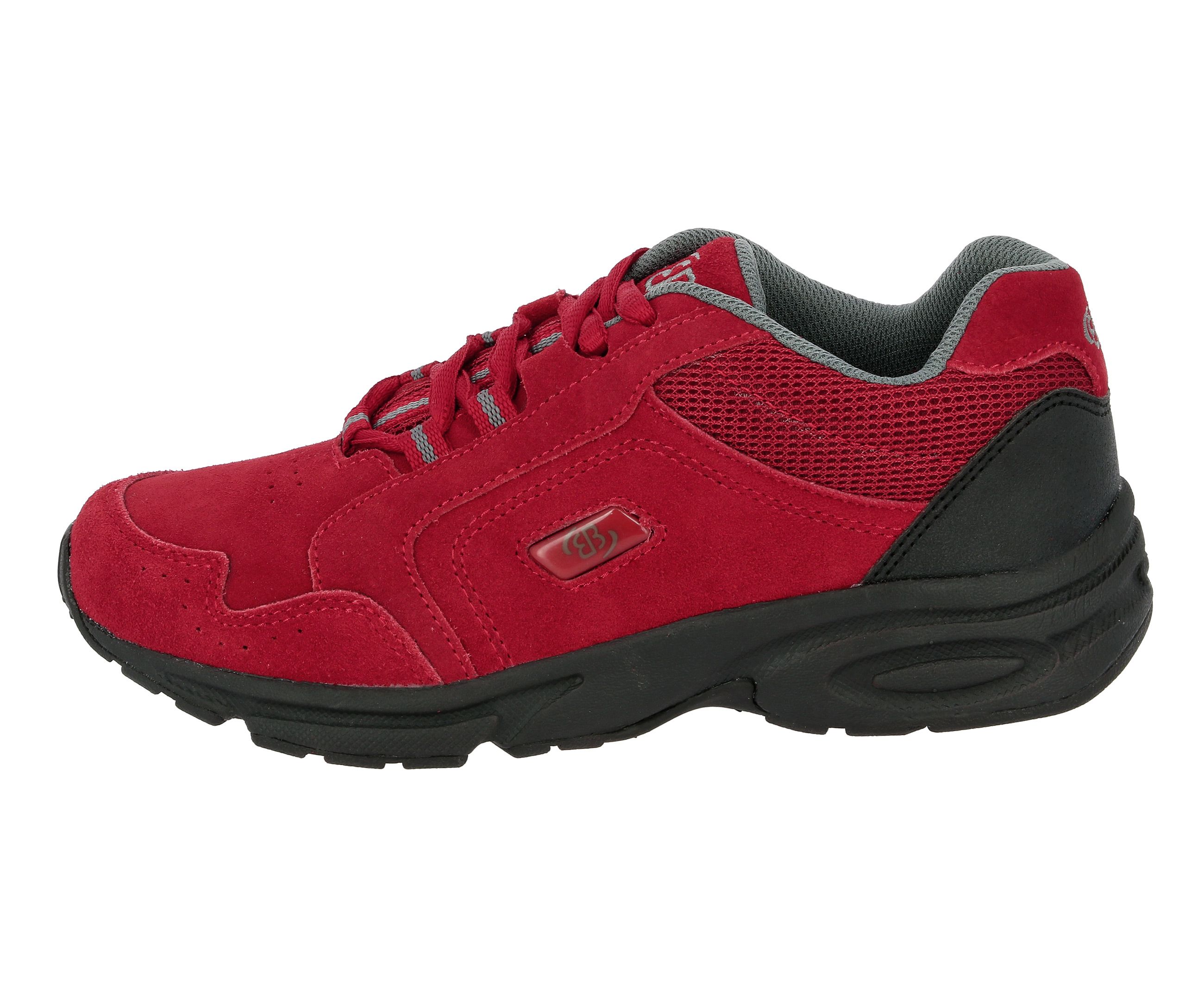 Outdoorschuh BRÜTTING "Bequemschuh Circle", Damen, Gr. 40, rot, Veloursleder, Schuhe Damenschuh Walkingschuh Wanderschuh Outdoorschuh Schnürschuh