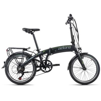 E-Bike ADORE "Cologne" Gr. 30, schwarz, E-Bikes, 30cm, 20 Zoll (50,80cm), Pedelec, Elektrofahrrad für Damen u. Herren
