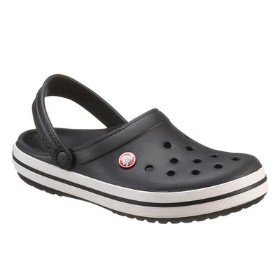 Clog CROCS "Crocband", Herren, Gr. 36, schwarz-weiß (schwarz, weiß), Croslite, kontrastfarbene Details, sportlich, Schuh