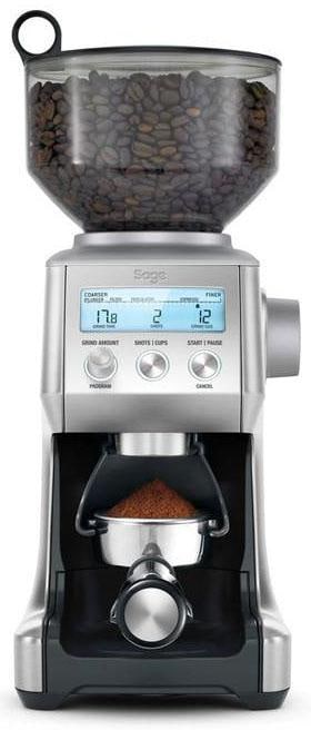 SAGE Kaffeemühle "The Smart Grinder Pro, SCG820BSS4EEU1", silber (edelstahlfarben, anthrazit, grau), B:22cm H:38cm T:15cm, Kaffeemühlen, Edelstahl Kegelmahlwerk Image