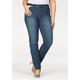 Slim-fit-Jeans ARIZONA "Curve-Collection" Gr. 38, N-Gr, blau (dark blue wash) Damen Jeans Röhrenjeans