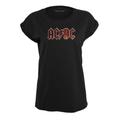 Kurzarmshirt MERCHCODE "Damen Ladies AC/DC Voltage Tee" Gr. XXL, schwarz (black) Herren Shirts Print