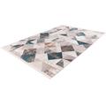 Teppich CALO-DELUXE "Miran 125" Teppiche Gr. B/L: 80 cm x 150 cm, 12 mm, 1 St., blau (blau, grau) Esszimmerteppiche