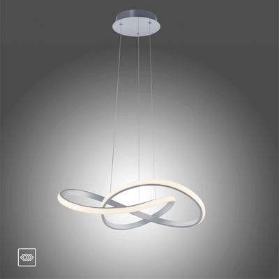 JUST LIGHT Pendelleuchte "MARIA", grau (aluminiumfarben), H: 120cm, Lampen, LED, dimmbar, Switchmo