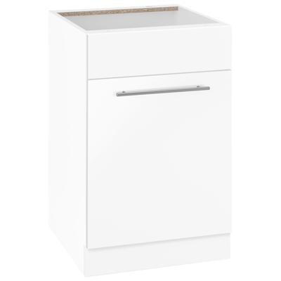 Spülenschrank WIHO KÜCHEN "Flexi2", weiß (front: weiß glanz, korpus: weiß), B:50cm H:82cm T:57cm, Schränke, Breite 50 cm Image