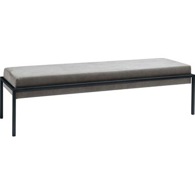 Bank HASENA "Pato", grau (grau, anthrazit), B:144cm H:38cm T:44cm, Sitzbänke Image