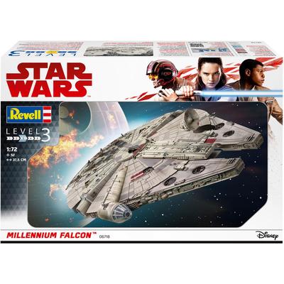 Modellbausatz REVELL "Star Wars, Millennium Falcon" Modellbausätze grau Kinder Made in Europe