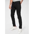 Regular-fit-Jeans BUGATTI "Flexcity" Gr. 42, Länge 34, schwarz (black) Herren Jeans Regular Fit