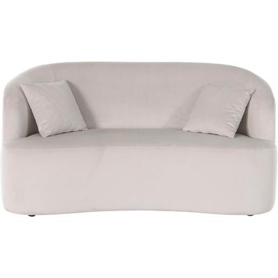 2-Sitzer "Dilara", beige, B:170cm H:87cm T:89cm, Struktur fein 100% Polyester), Samtoptik (100% Polyester), Bouclu00e9 (100% Polyester), LEGER HOME BY LENA GERCKE, Sofas, gerundete Rückenlehne und Front, in 3 Bezugsqualitäten Image