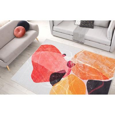 Teppich ARTE ESPINA "Picassa 100", bunt (multi), B:200cm H:5mm L:290cm, Polyester, Teppiche, Design wie gemalt,flachgewebt,Pflegeleicht,Fußbodenheizung geeignet Image