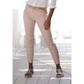 7/8-Jeggings LASCANA Gr. 46, N-Gr, lila (mauve, weiß, gestreift) Damen Hosen Strandhosen