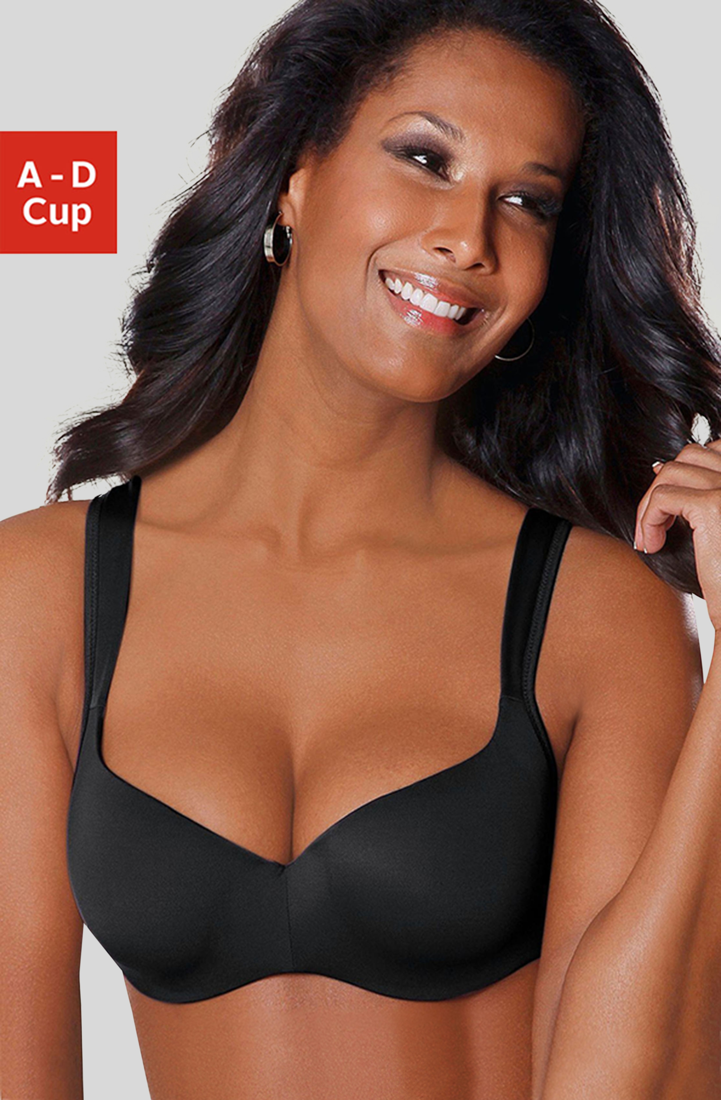Schalen-BH NUANCE "Optimizer", Damen, Gr. 70, Cup C, schwarz, Microtouch, Obermaterial: 82% Polyamid (TACTEL), 18% Elasthan (LYCRA), BHs, mit Bügel