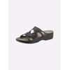 Pantolette WALDLÄUFER, Damen, Gr. 42, schwarz, Leder, Schuhe