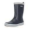 Gummistiefel MOLS "Markets", Gr. 43, blau (dunkelblau, weiß), Gummi, casual, Schuhe, mit praktischer Lasche