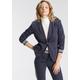 Kurzblazer AJC Gr. 42, blau (marine gestreift (blazer aus nachhaltigem material)) Damen Blazer