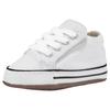 Sneaker CONVERSE "Kinder Chuck Taylor All Star Cribster Canvas Color-Mid", Gr. 17, weiß (weiß natural, ivory), Textil, unifarben, sportlich, Schuhe Lauflernschuh Sneakerboots, für Babys mit Klettverschluss