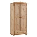 Kleiderschrank HOME AFFAIRE "Adele" Schränke Gr. B/H/T: 92 cm x 191 cm x 53,5 cm, beige (natur) Kleiderschränke