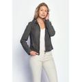 Lederjacke MAZE "Donie" Gr. XL, grau (anthracite) Damen Jacken Lederjacken