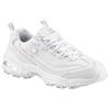 Sneaker SKECHERS "D´Lites-Fresh Start", Damen, Gr. 37, silber (weiß, silberfarben), Leder, Textil, Synthetik, sportlich, Schuhe Sneaker, Freizeitschuh, Halbschuh, Schnürschuh mit Bio-Dri-Ausstattung