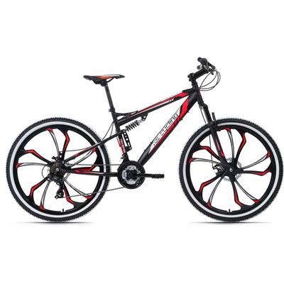 Mountainbike KS CYCLING "Scrawler" Gr. 51, schwarz (schwarz, schwarz), Fahrräder, 51cm, 27,5 Zoll (69,85cm), für Herren, Kettenschaltung