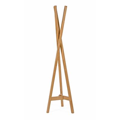 Garderobenständer ANDAS, braun (eiche), B:35cm H:175cm T:30cm, Massivholz, Garderobenständer, im skandinavian Design, aus Eiche massiver Eiche, FSC Image
