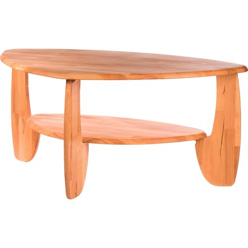 „Couchtisch HOME AFFAIRE „“Lenny““ Tische Gr. B/H/T: 110 cm x 49 cm x 70 cm, beige (kernbuche) Couchtisch Holz-Couchtische Runde Couchtische Tisch in dreieckiger Form“