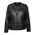 Bikerjacke JCC "731-II" Gr. 48, schwarz (black) Damen Jacken Übergangsjacken