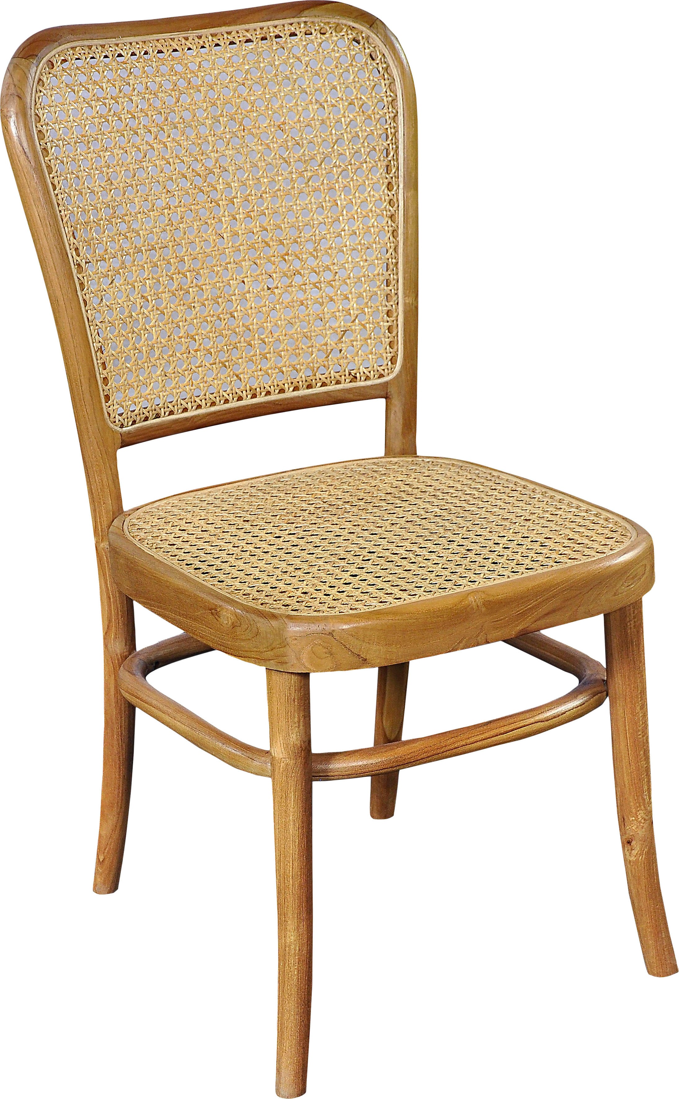 Esszimmerstuhl SIT, beige (natur, natur), B:44cm H:93cm T:53cm, Geflecht Peddigrohr, Massivholz, Stühle, mit Wiener Geflecht, klassischer Bistrostuhl, Holzstuhl