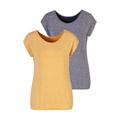 T-Shirt VIVANCE Gr. 32/34, bunt (gelb, blau) Damen Shirts Jersey