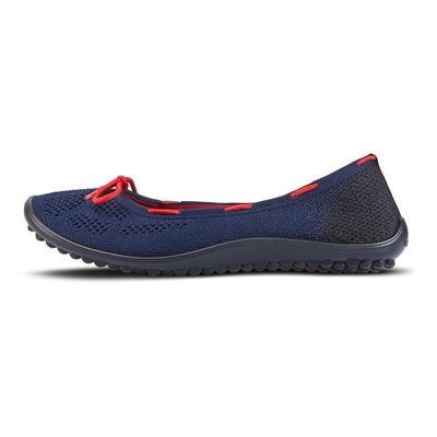 Barfußschuh LEGUANO "STYLE MARITIM", Damen, Gr. 36, blau (dunkelblau), Textil, sportlich, Schuhe Ballerina Barfußschuh S