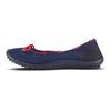 Barfußschuh LEGUANO "STYLE MARITIM", Damen, Gr. 37, blau (dunkelblau), Textil, sportlich, Schuhe Ballerina Barfußschuh Socksneaker Sommerschuh, Ballerina, Slipper, Bequemschuh mit modischen Durchzügen