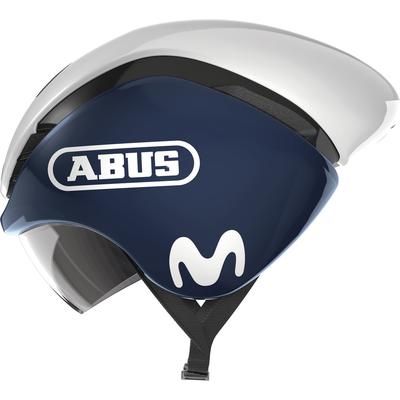 Rennradhelm ABUS "GAMECHANGER TT" Helme Gr. M Kopfumfang: 54cm - 58cm, blau (movistar team 20)