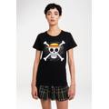 T-Shirt LOGOSHIRT "One Piece - Skull" Gr. 4XL, schwarz Damen Shirts T-Shirts