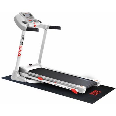 Laufband MOTIVE FITNESS BY U.N.O. "Speed Master 1.8 M (mit/ohne Unterlegmatte)" Laufbänder Gr. ohne Unterlegmatte, bunt (weiß/silberfarben) bis max. 18 kmh, klappbar