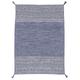 Teppich CARPETFINE "Kelim Azizi" Teppiche Gr. B/L: 80 cm x 150 cm, 5 mm, 1 St., blau Baumwollteppiche