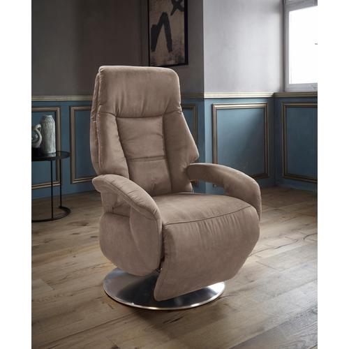 „TV-Sessel SIT&MORE „“Enjoy““ Sessel Gr. Luxus-Microfaser, manuell verstellbar, ohne Aufstehhilfe, B/H/T: 74 cm x 111 cm x 77 cm, grau (taupe) Fernsehsessel und TV-Sessel in Größe M, wahlweise mit Motor Aufstehhilfe“