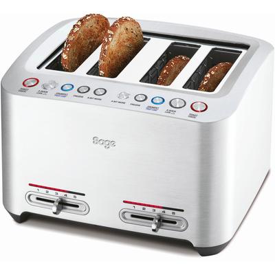 SAGE Toaster "the Smart Toast, STA845BAL" silberfarben (edelstahlfarben) Toaster