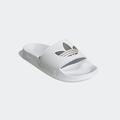 Badesandale ADIDAS ORIGINALS "ADILETTE LITE W" Gr. 43, weiß (cloud white, cloud matte silver) Schuhe Wasserschuhe