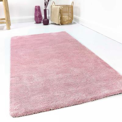 Teppich ESPRIT "Loft ESP-4223" Gr. 3, rosa, B:120cm H:20mm L:170cm, Kunstfaser, Teppiche, Wohnzimmer, große Farbauswahl, sehr weicher Flor, dicht gewebt, robust Image