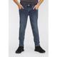 Stretch-Jeans KIDSWORLD "für Jungen" Gr. 158, N-Gr, grau (enara wash) Jungen Jeans