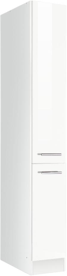 Apothekerschrank KOCHSTATION "KS-Eton", weiß (weiß hochglanz), B:30cm H:200cm T:60cm, Schränke, Apothekerschrank