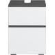 Waschbeckenunterschrank HOME AFFAIRE "Wisla" Schränke Gr. B/H/T: 40 cm x 55 cm x 35 cm, 1 St., grau (anthrazit, weiß) Bad-Waschbecken-Unterschränke