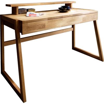 Tischaufsatz HOME AFFAIRE "Dura", braun (wildeiche), B:120cm H:17cm T:17cm, Massivholz, Möbelaufsätze, passend zum Schreibtisch: Serienname Dura Image