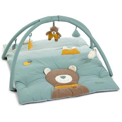 Spielbogen STERNTALER "Ben", blau (blau, braun), Spielbögen, Kinder, Polycotton, mit Krabbeldecke Image