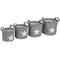 axentia Aufbewahrungskorb Stern, (4 St.), grau, 4 verschiedene Größen grau Körbe Boxen Regal- Ordnungssysteme Küche Ordnung