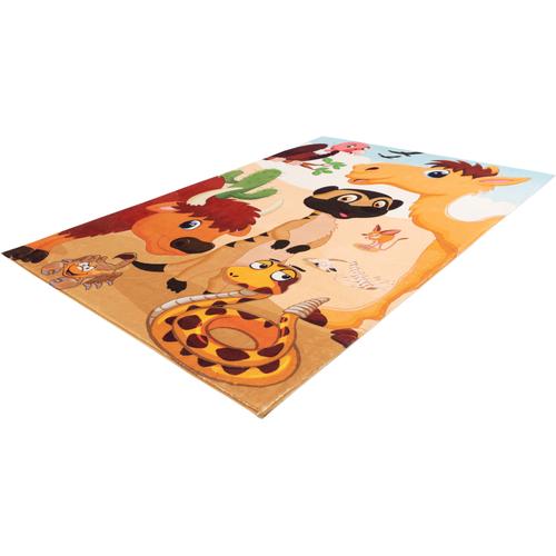 Kinderteppich OBSESSION ""My Juno 470"" Teppiche Gr. B: 160cm, 10mm, L: 230cm, beige Kinder Spielteppich, Motiv Tiere, Kinderzimmer