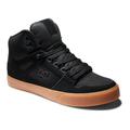 Sneaker DC SHOES "Pure High-Top" Gr. 9(42), schwarz (schwarz, natur) Schuhe Sneaker
