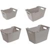 Aufbewahrungskorb KEEEPER "lotta", grau, Polypropylen, Aufbewahrungsboxen, 1,8 l - 20 l, hochwertiger Kunststoff