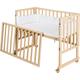 Stubenbett ROBA "safe asleep 3-in-1 Sternenzauber, natur" Gr. Liegefläche B/L: 45 cm x 90 cm, kein Härtegrad, beige (natur) Baby Babybetten Beistellbetten