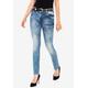 Slim-fit-Jeans CIPO & BAXX Gr. 26, Länge 32, blau Damen Jeans Röhrenjeans